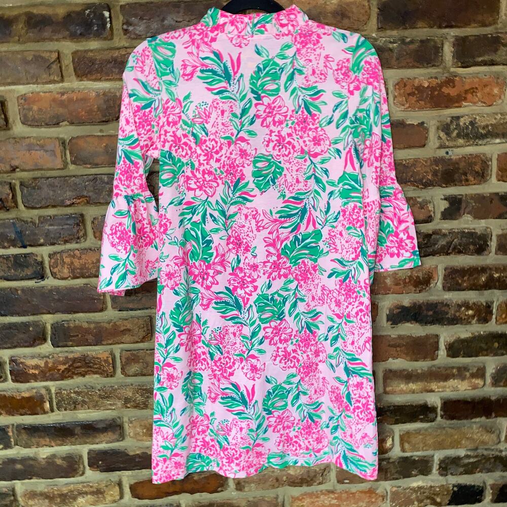 NWT Lilly Pulitzer Pink Conch Shell Hayes 3/4 Sleeve Mini Dress Women's Size XXS - Picture 10 of 10